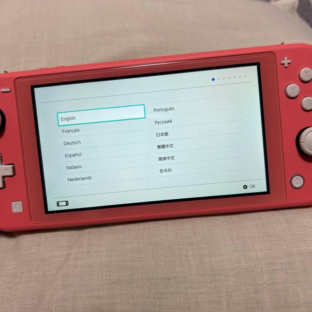 値下げ中　Nintendo Switch Lite ピンク 本体 充電器付き