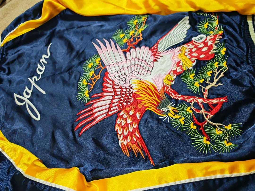 Jungle Storm 美品 未使用近 ２面 日本限定 スカジャン 別珍 虎鷲