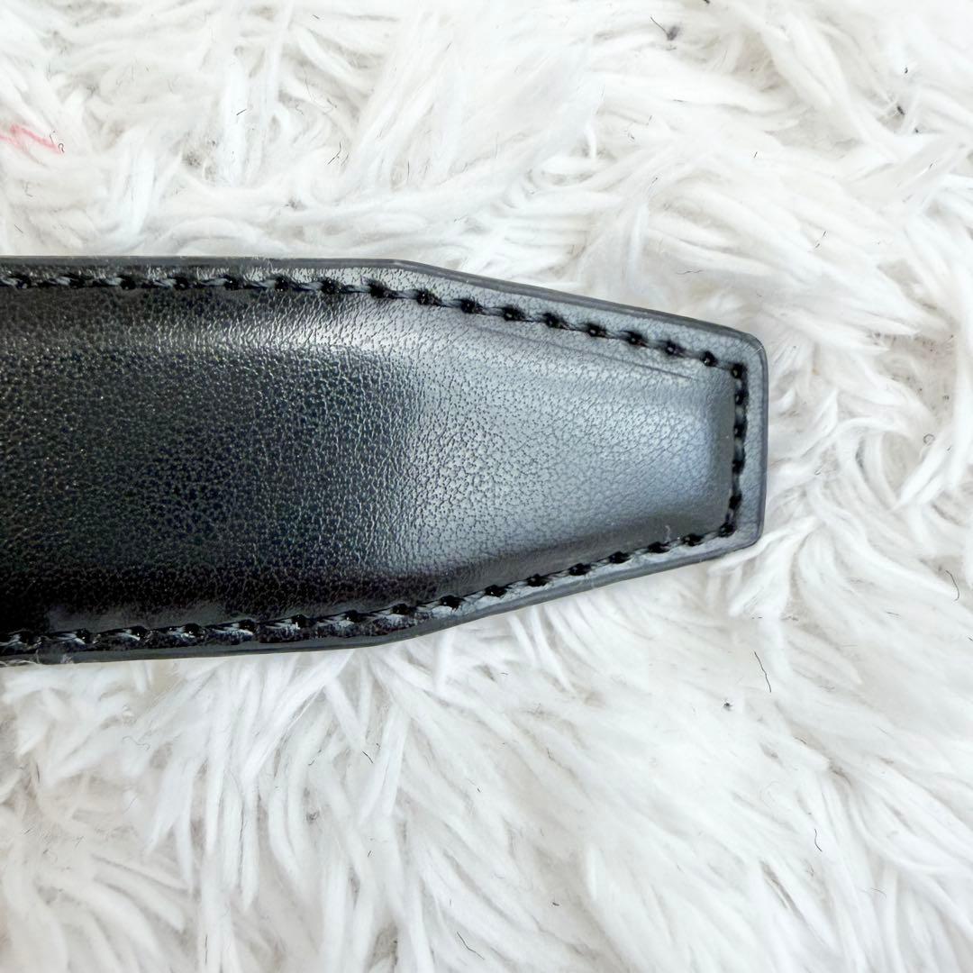 フェラガモ ベルト ダブルガンチーニ ブラック シルバー