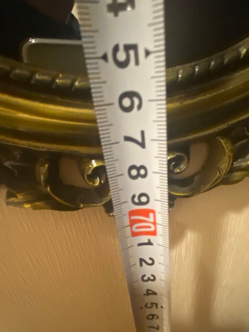 アンティーク風　壁掛けミラー　インテリア　　フレンチシャビー　宮殿　used