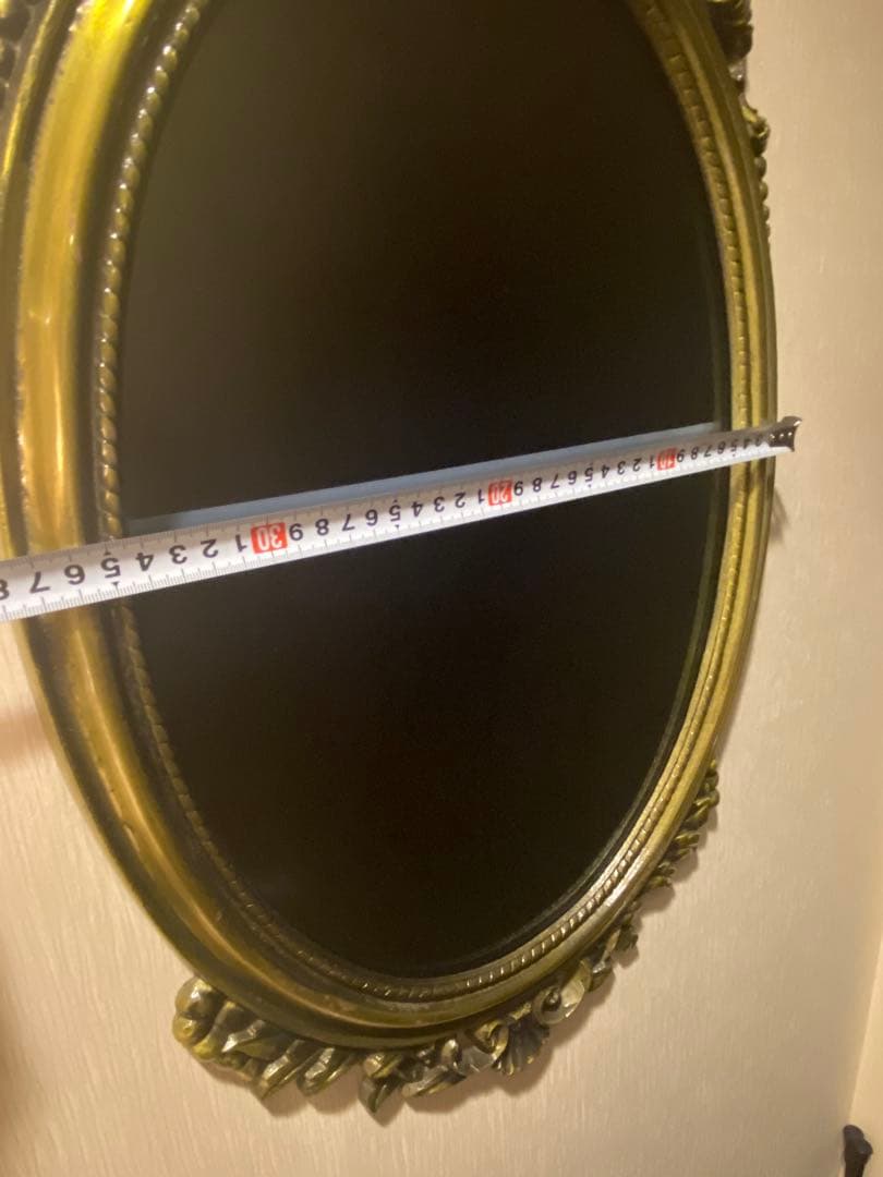 アンティーク風　壁掛けミラー　インテリア　　フレンチシャビー　宮殿　used