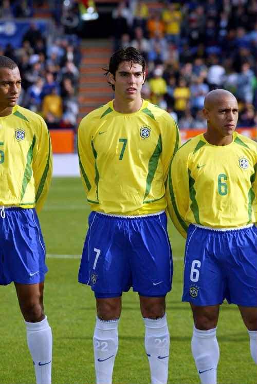 ブラジル代表 2002 ホーム ユニフォーム 長袖 選手仕様