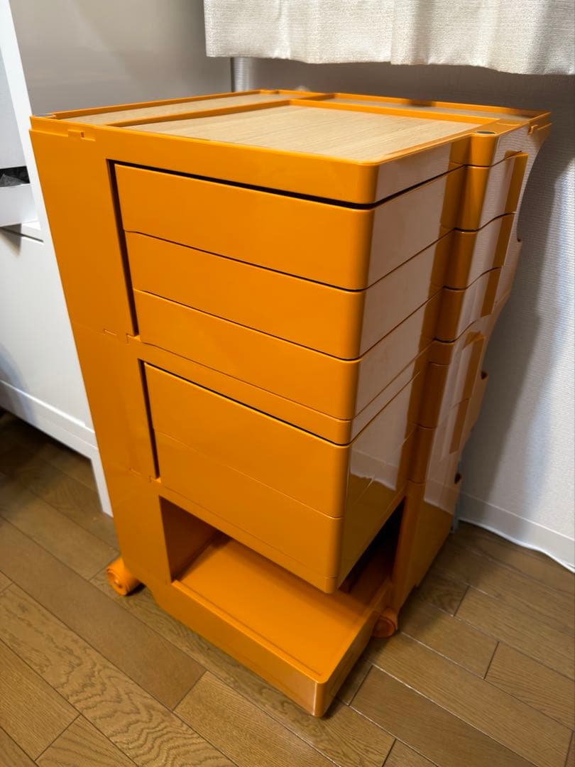 ボビーワゴン4段　オレンジ　リプロダクト品