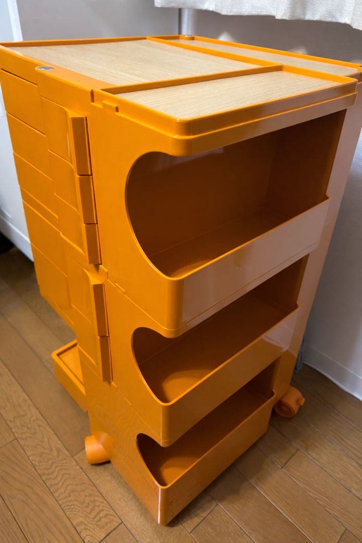 ボビーワゴン4段　オレンジ　リプロダクト品