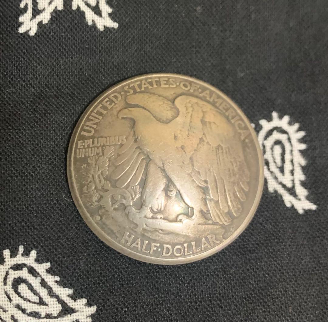 ハーフダラー　50セント　モルガンコンチョ　シルバー