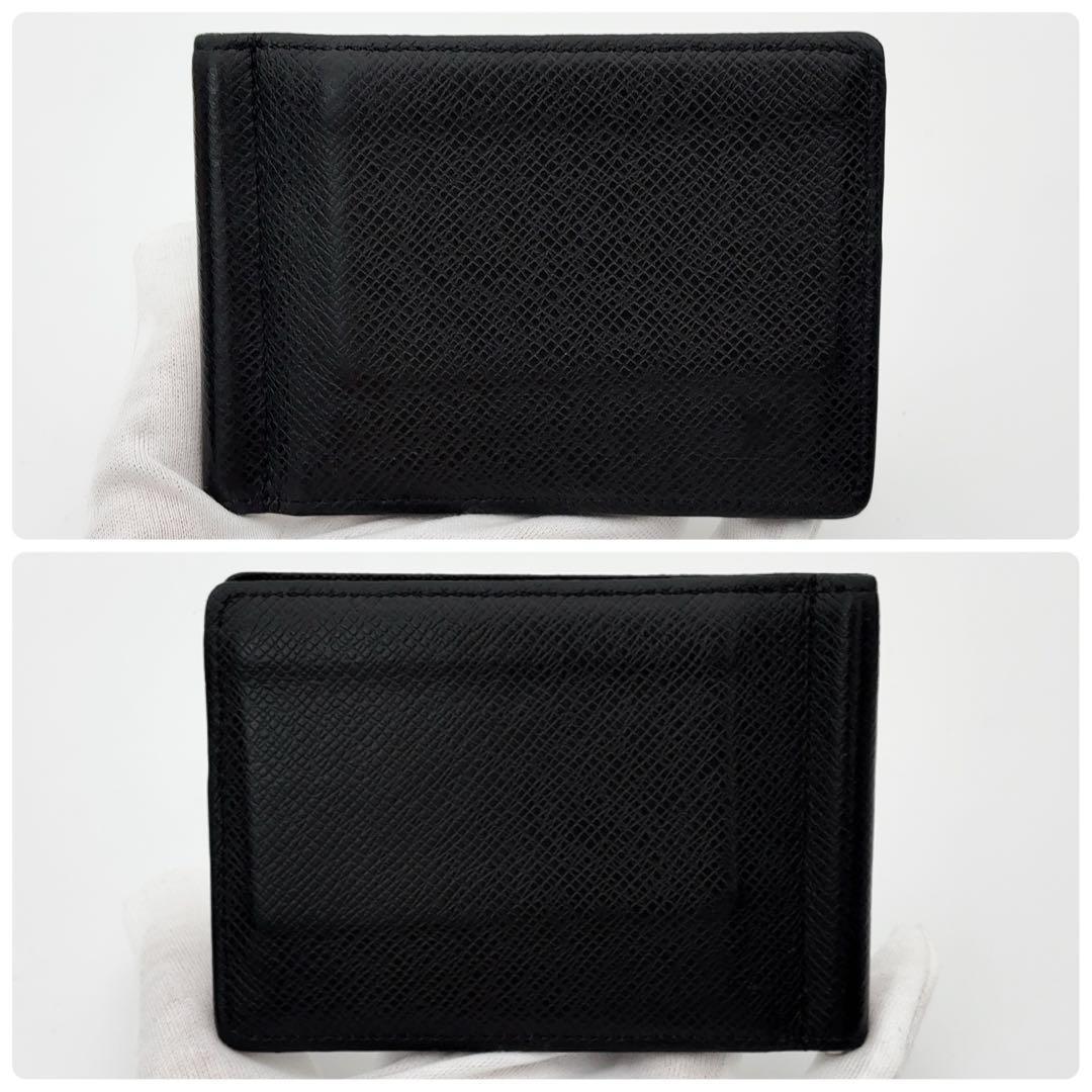 美品♪ルイヴィトン ポルトフォイユ パンス タイガ マネークリップ 黒 メンズ