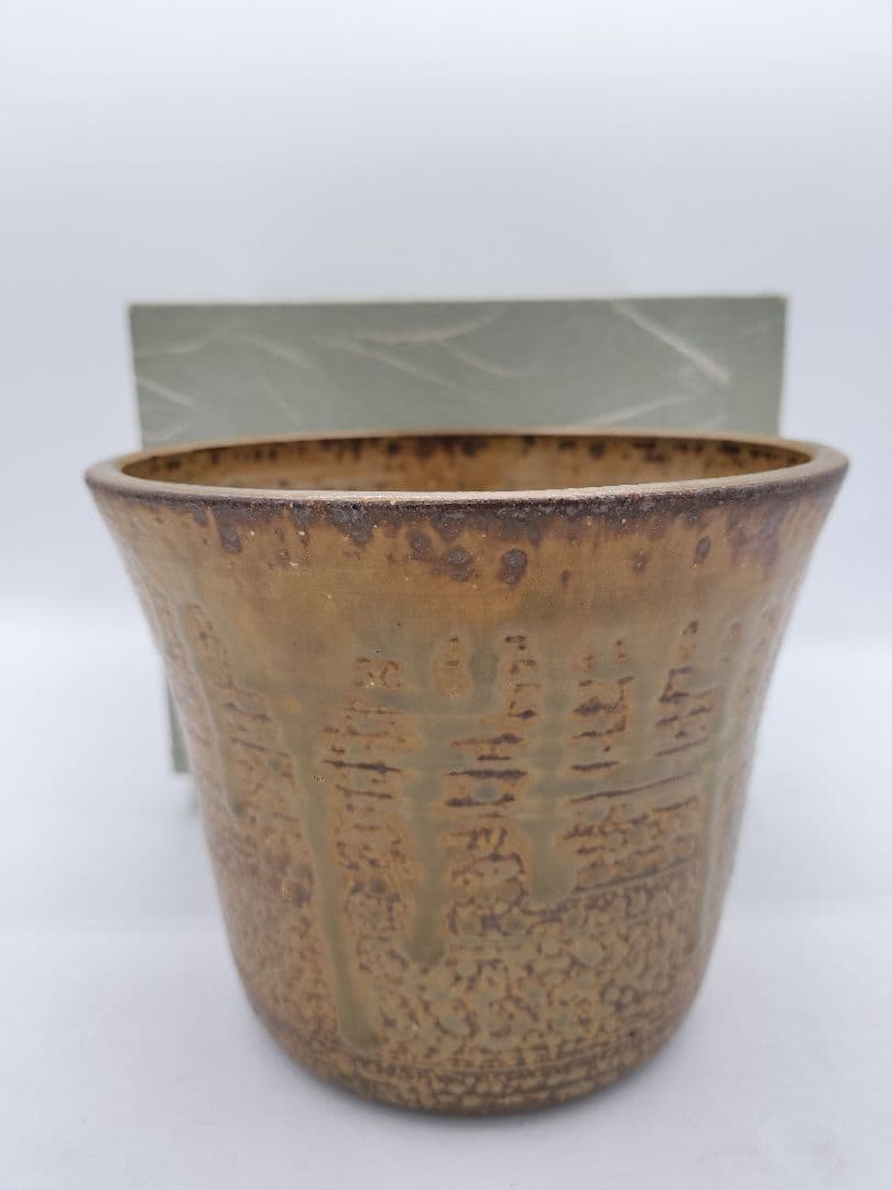 c484 建水 棒の先 遠州七窯　志戸呂 紙箱 茶道具 古物