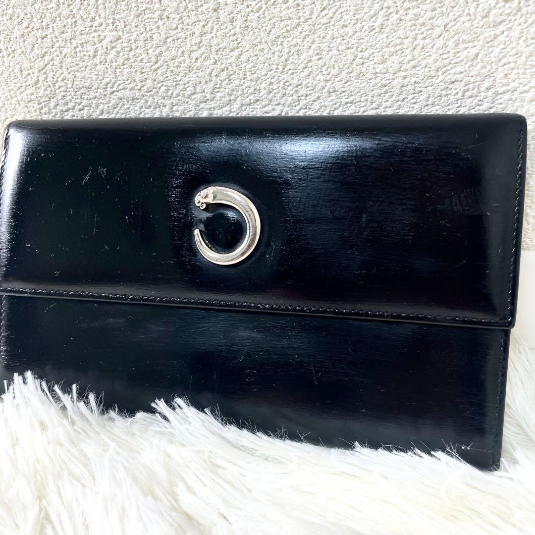カルティエ　Cartier パンテール　長財布　ブラック　黒　メンズ　レディース