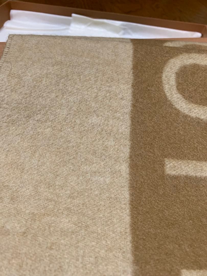 にょん　未使用級 ルイ ヴィトン エシャルプ バローダ カシミヤ100%