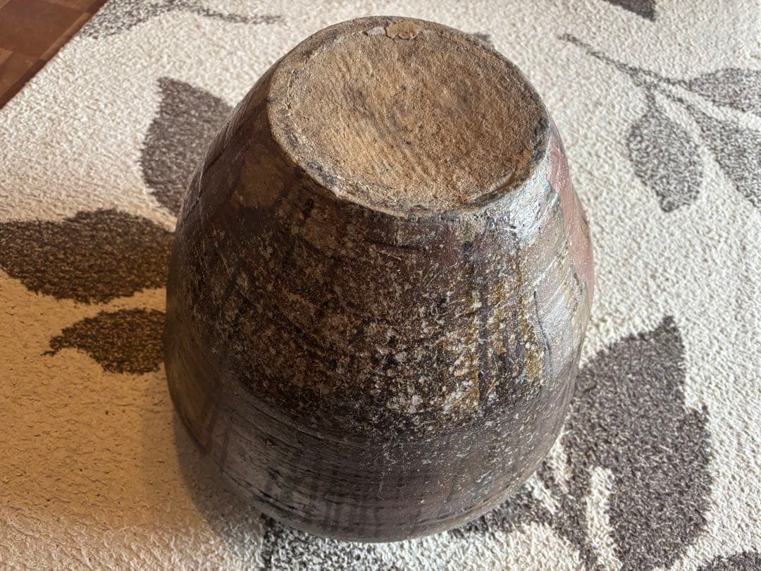 丹波焼　赤土部灰釉甕　大壺 時代物 骨董品アンティーク