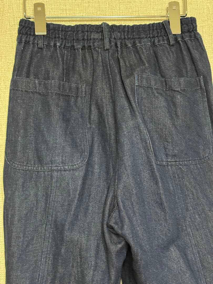 wafu リネンデニム ワイドイージーパンツ ／ ダークインディゴ