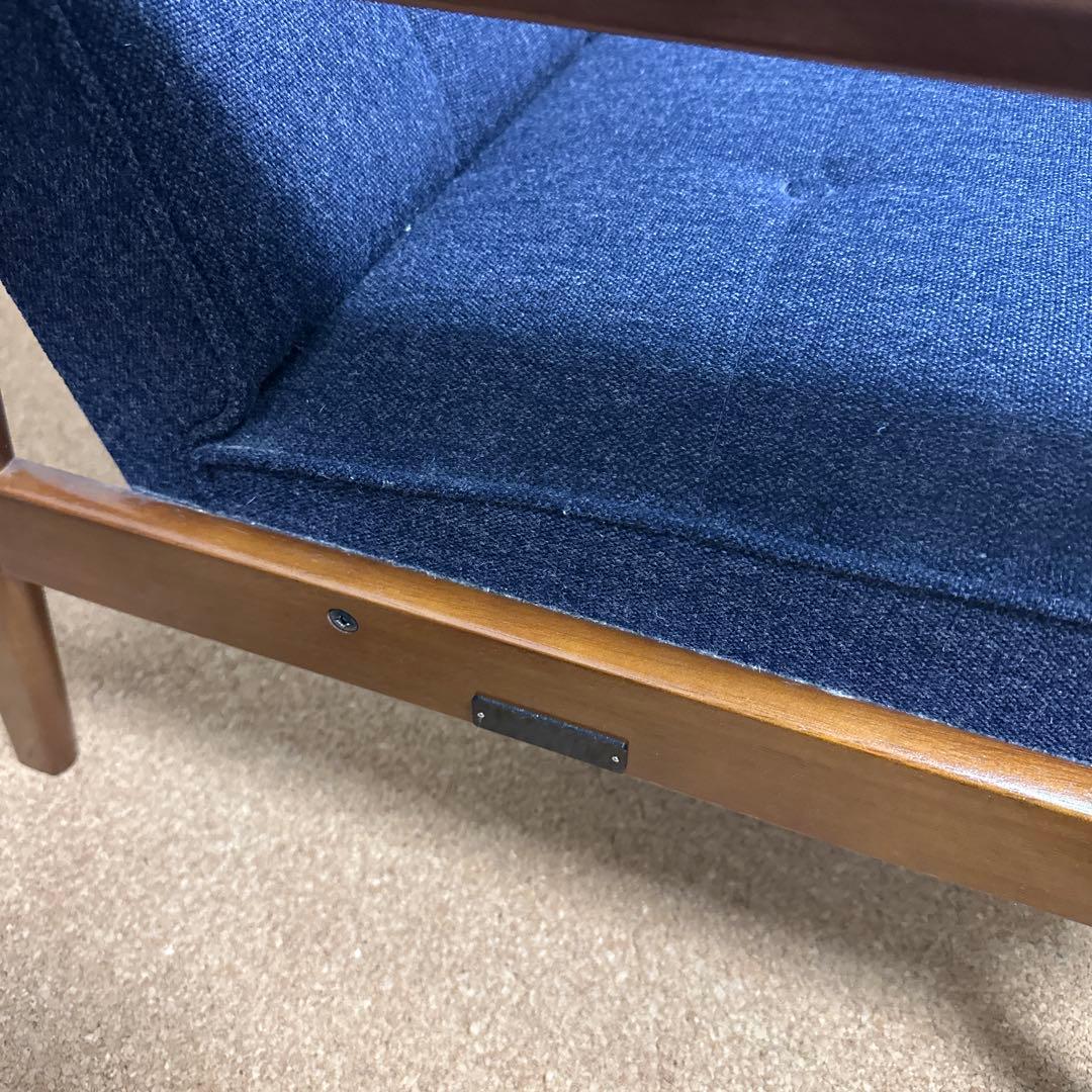 カリモク60 Kチェア1シーター タープブルー