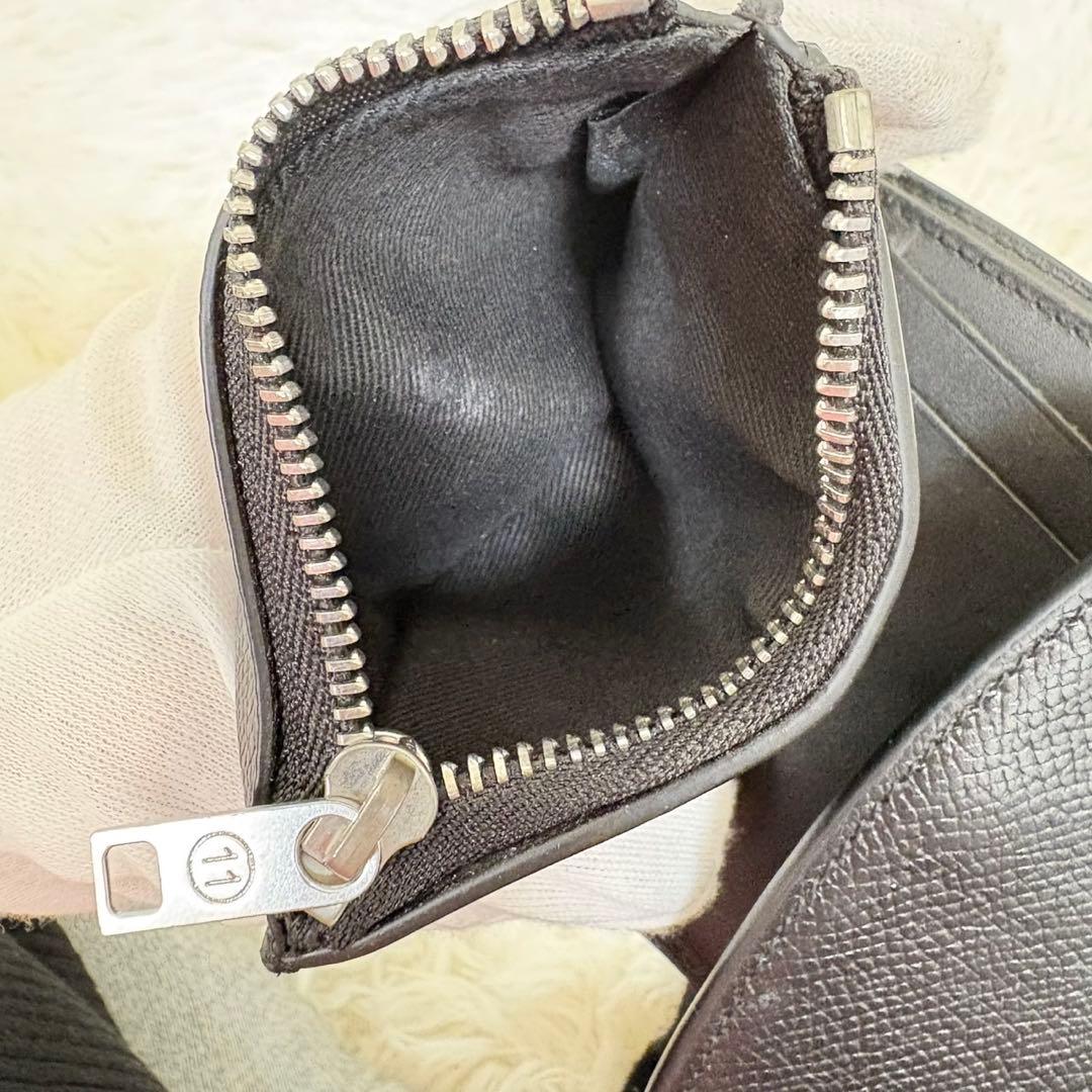 希少✨ メゾンマルジェラ 三つ折り財布 4ステッチ レザー ブラック ブラック