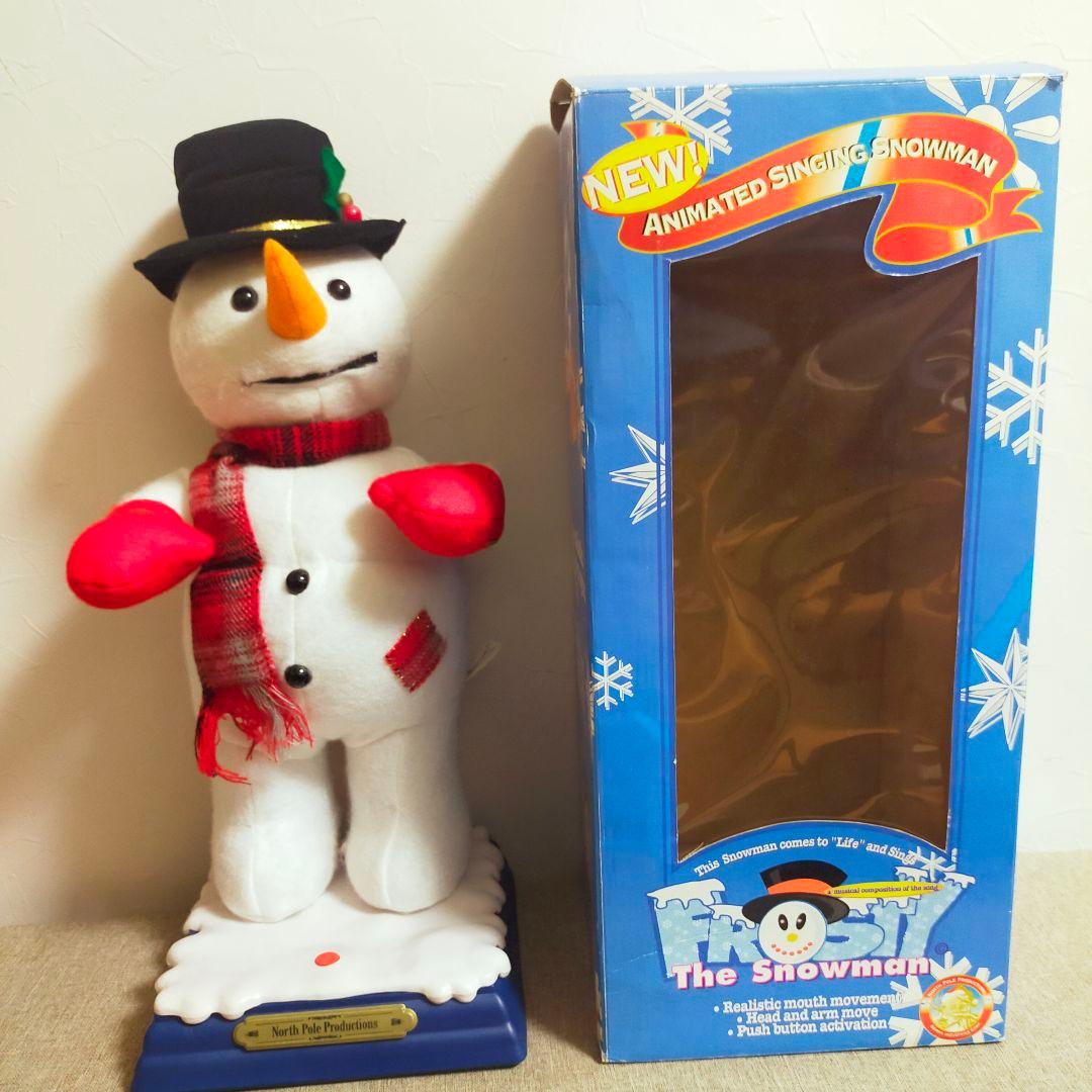 【レア】1997年製　ヴィンテージ　歌うスノーマン　クリスマス　Xmas　飾り