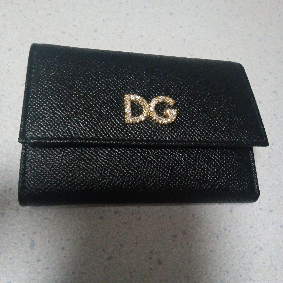 DOLCE & GABBANA ブラック三つ折り財布