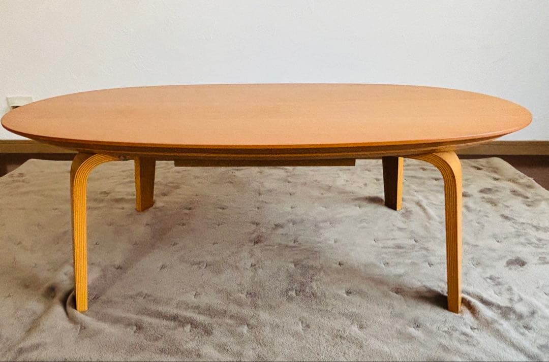 無印良品：楕円形こたつローテーブル【こたつテーブル本体のみ】