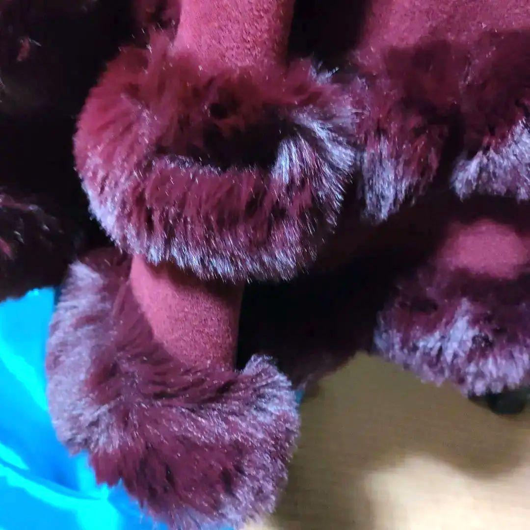 ケープ。ワインカラー バッグとセットです。