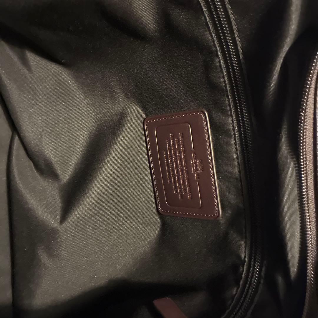 COACH コーチメンズトートバッグ ブラック　カモフラ