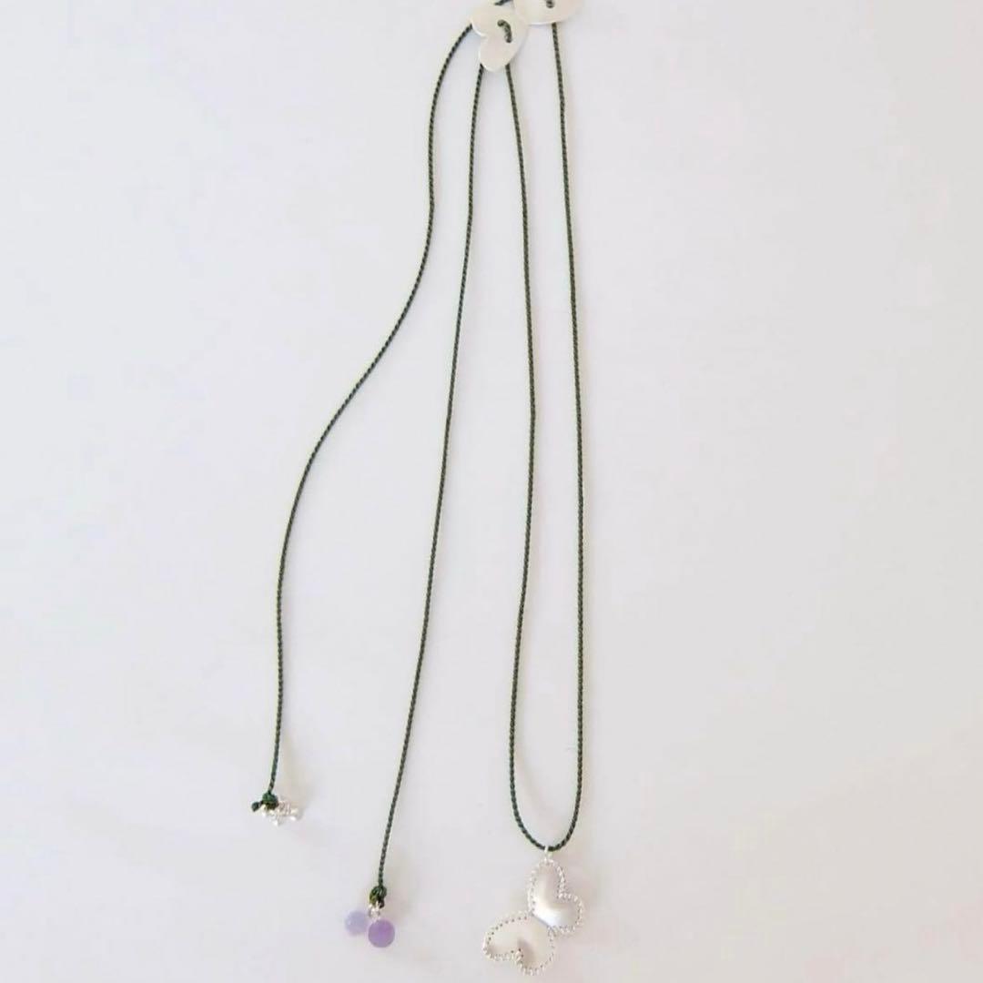 kikkou ネックレス グリーン 蝶々