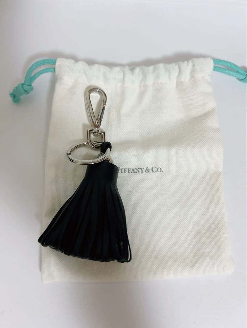ティファニー　TIFFANY&Co. キーホルダー　タッセル　黒　ブラック