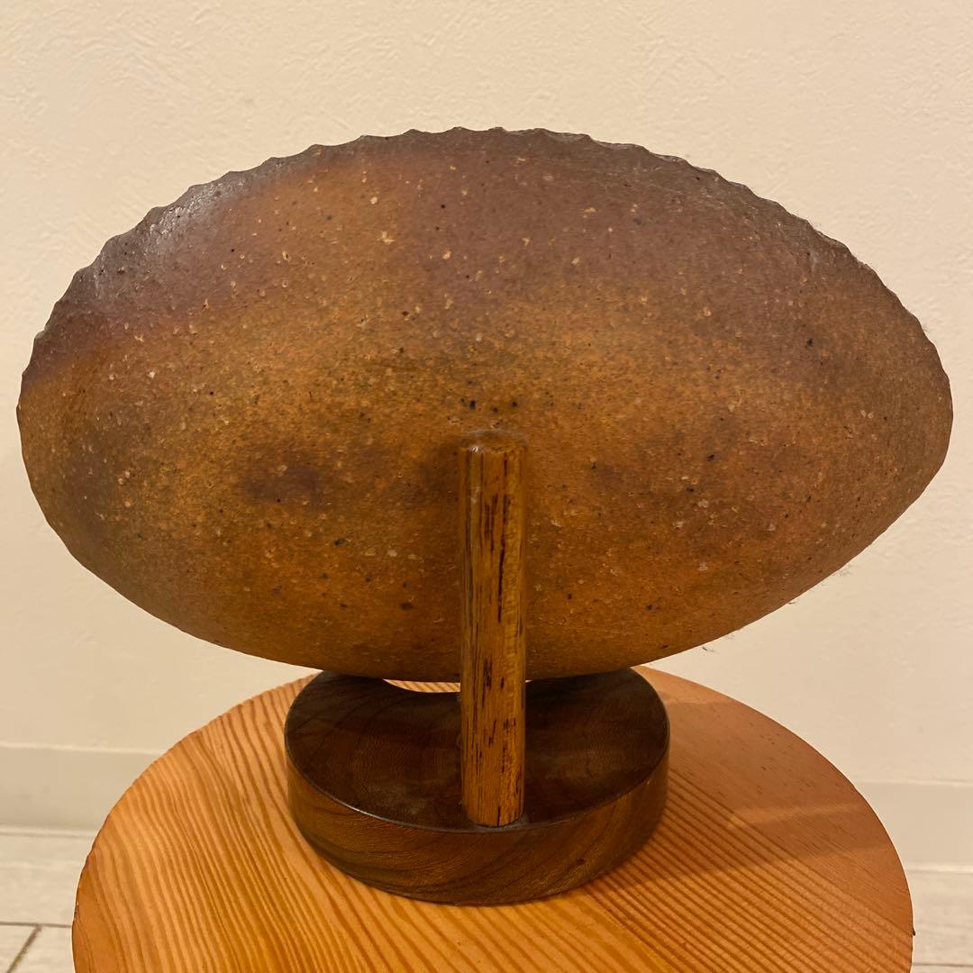 十場天伸/つくも窯　スリップウェア 楕円鉢