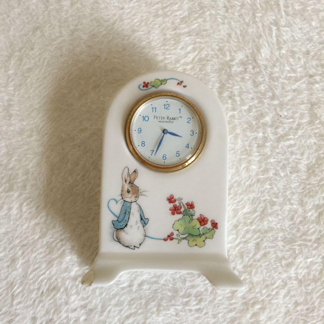 ヴィンテージ ウェッジウッド ピーターラビット ワイルドストロベリー置時計