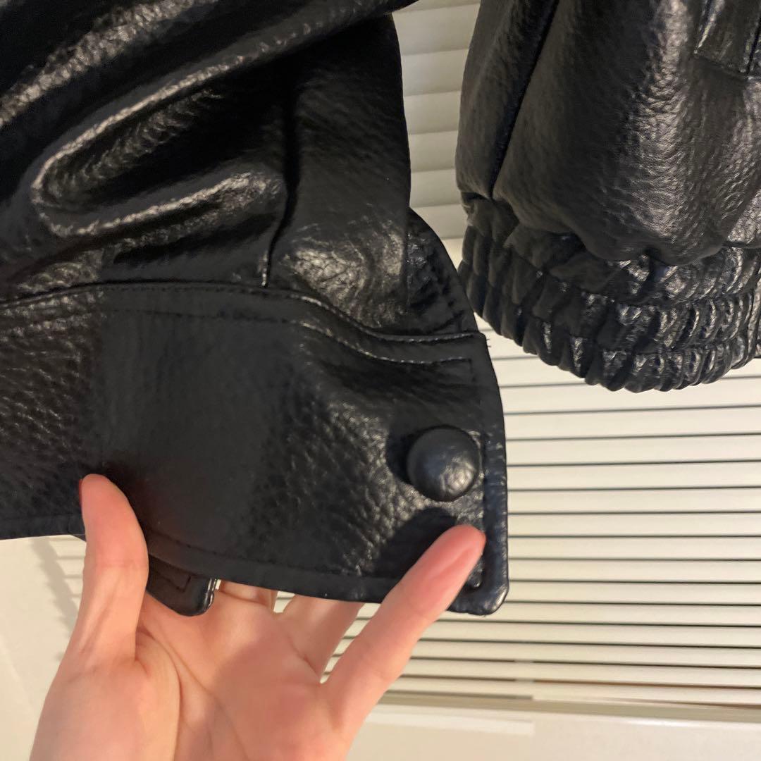 【新品】エコレザージャケットブルゾン