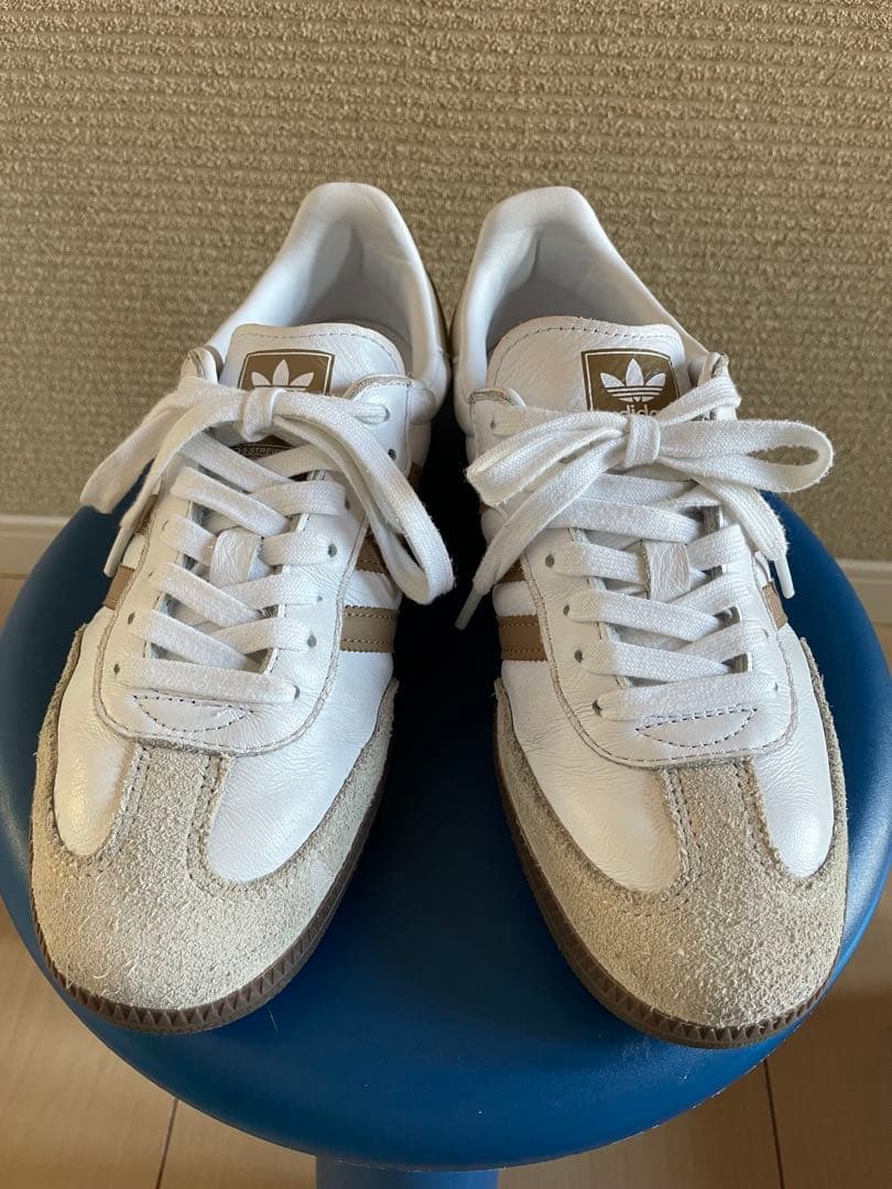 adidas サンバSAMBA OG B75806 ベージュ24.5㎝