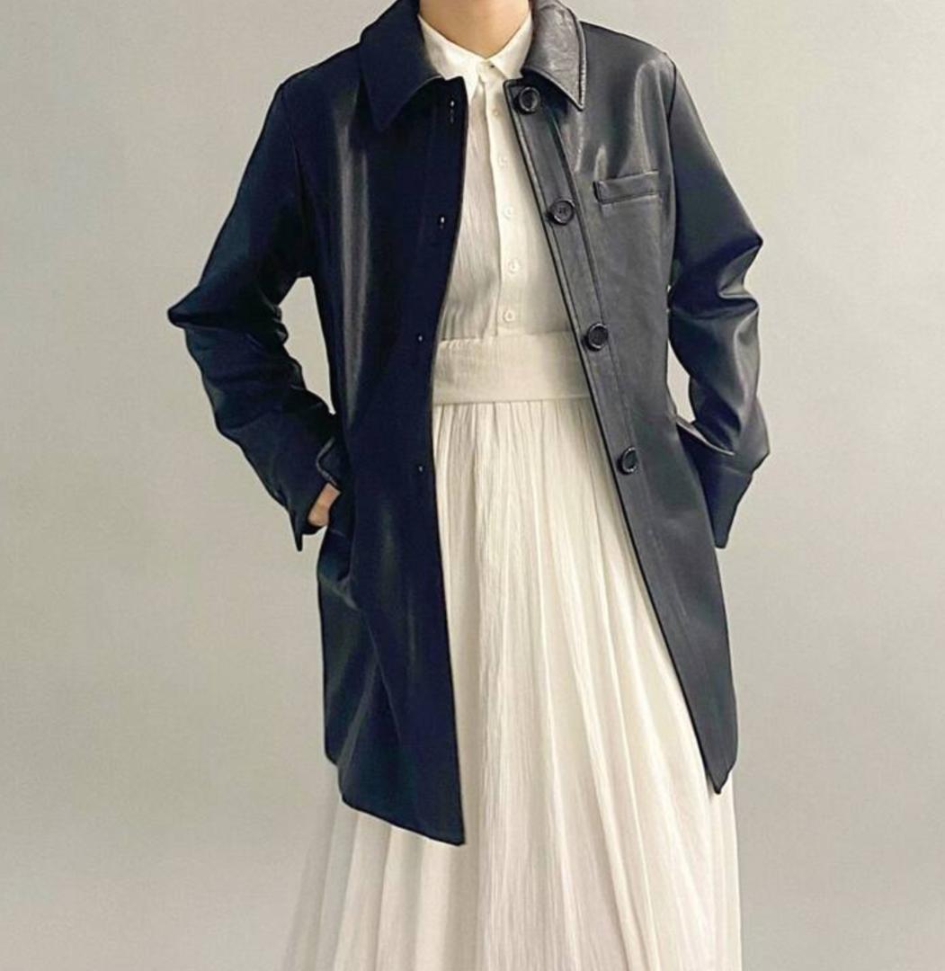 Charles Chaton フェイクレザーコート