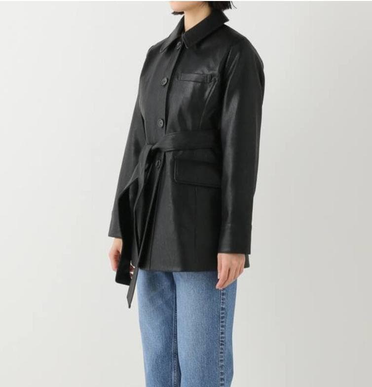 Charles Chaton フェイクレザーコート