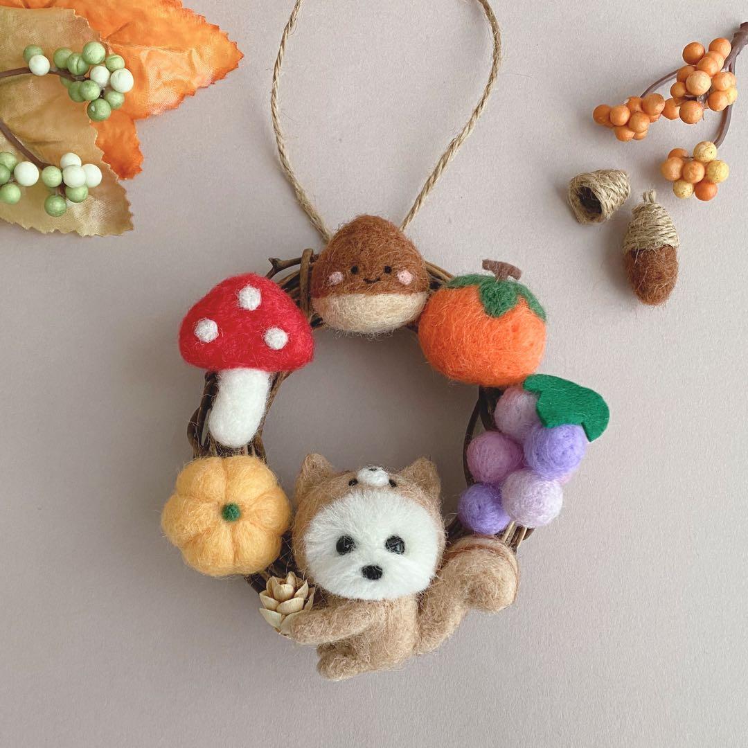 専用ページ　秋作品ウエスティ　羊毛フェルト