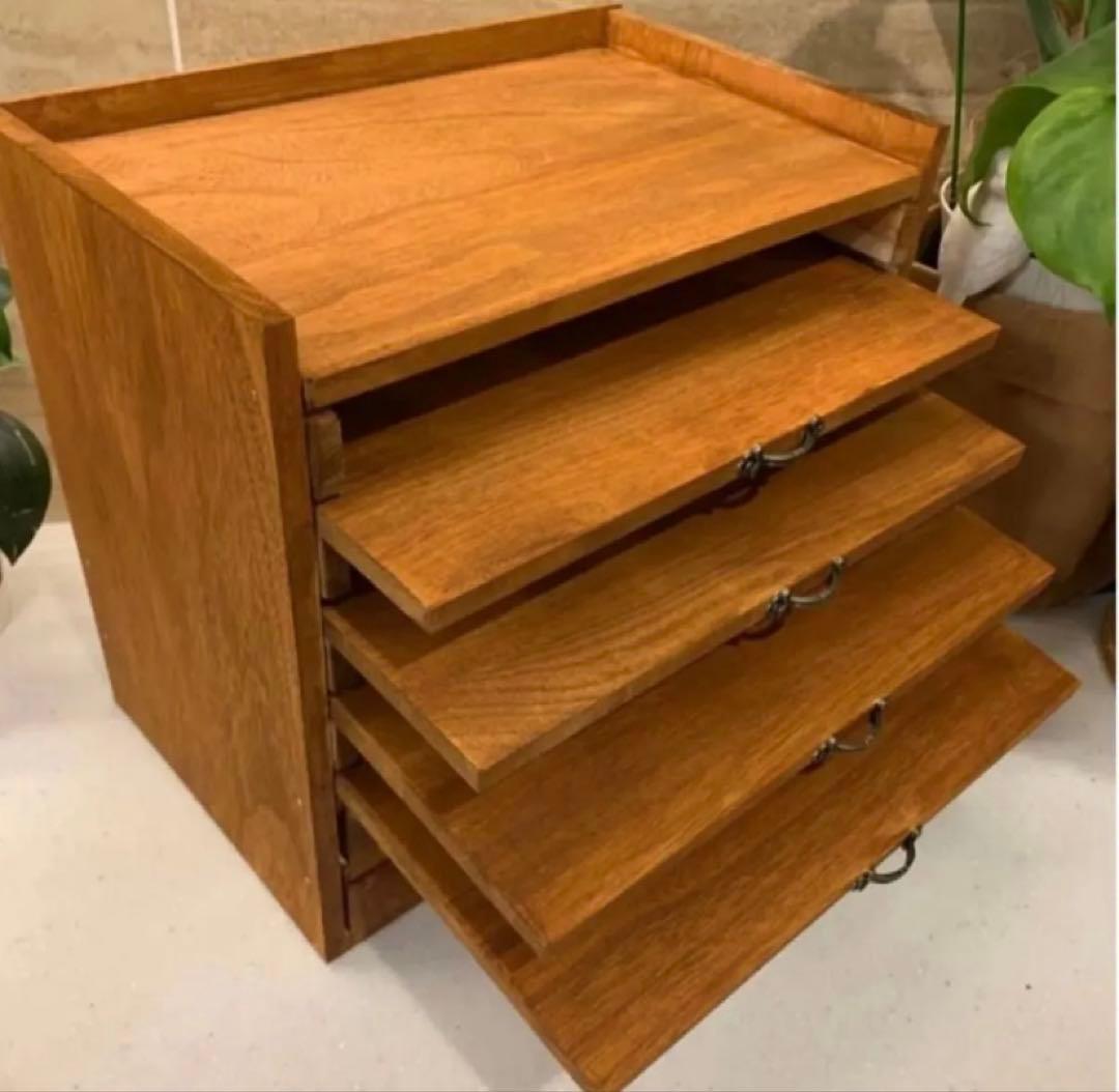 E*x様 アンティーク風　スライド式書類ボックス　ハンドメイド