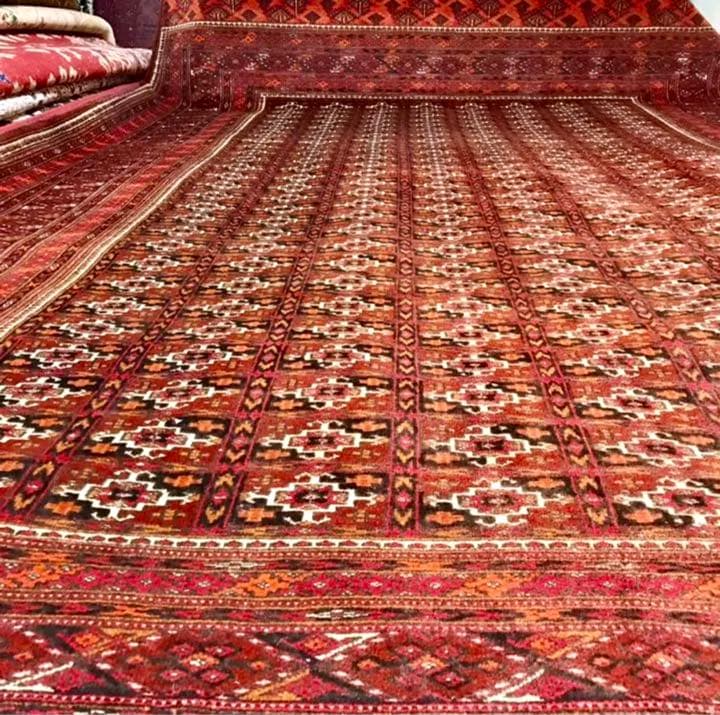 トルクメン最高級ウールラグ/サイズ：200x300cm。 …。 …y69。