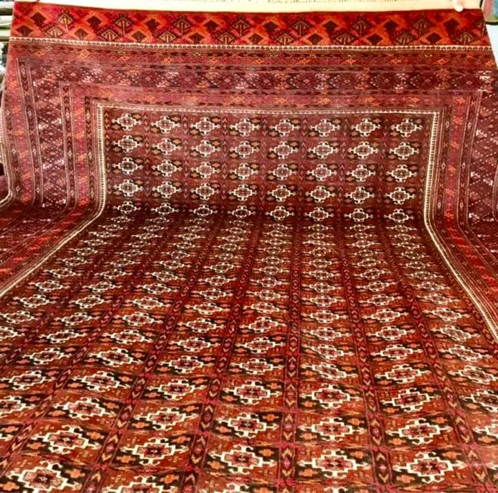 トルクメン最高級ウールラグ/サイズ：200x300cm。 …。 …y69。