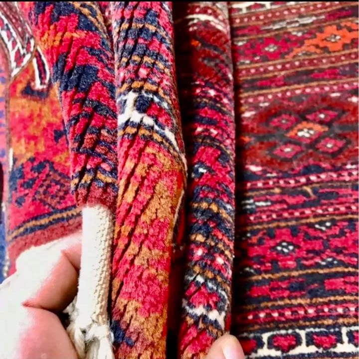 トルクメン最高級ウールラグ/サイズ：200x300cm。 …。 …y69。