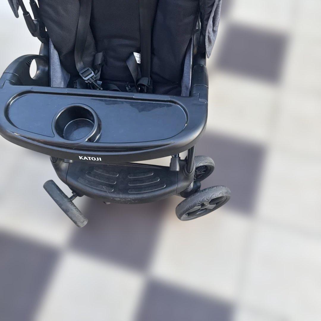 【送料込み】KATOJI カトージ 2人乗りベビーカー 二人でゴーDX