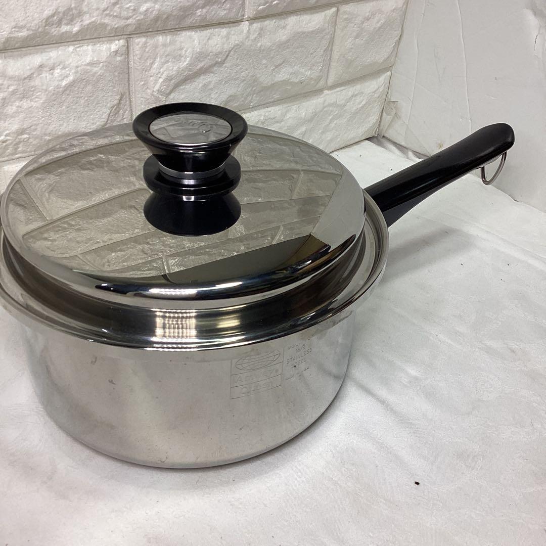 S4　未使用品　アムウェイ　Queen 鍋　片手鍋　18/8　直径21ｃｍ