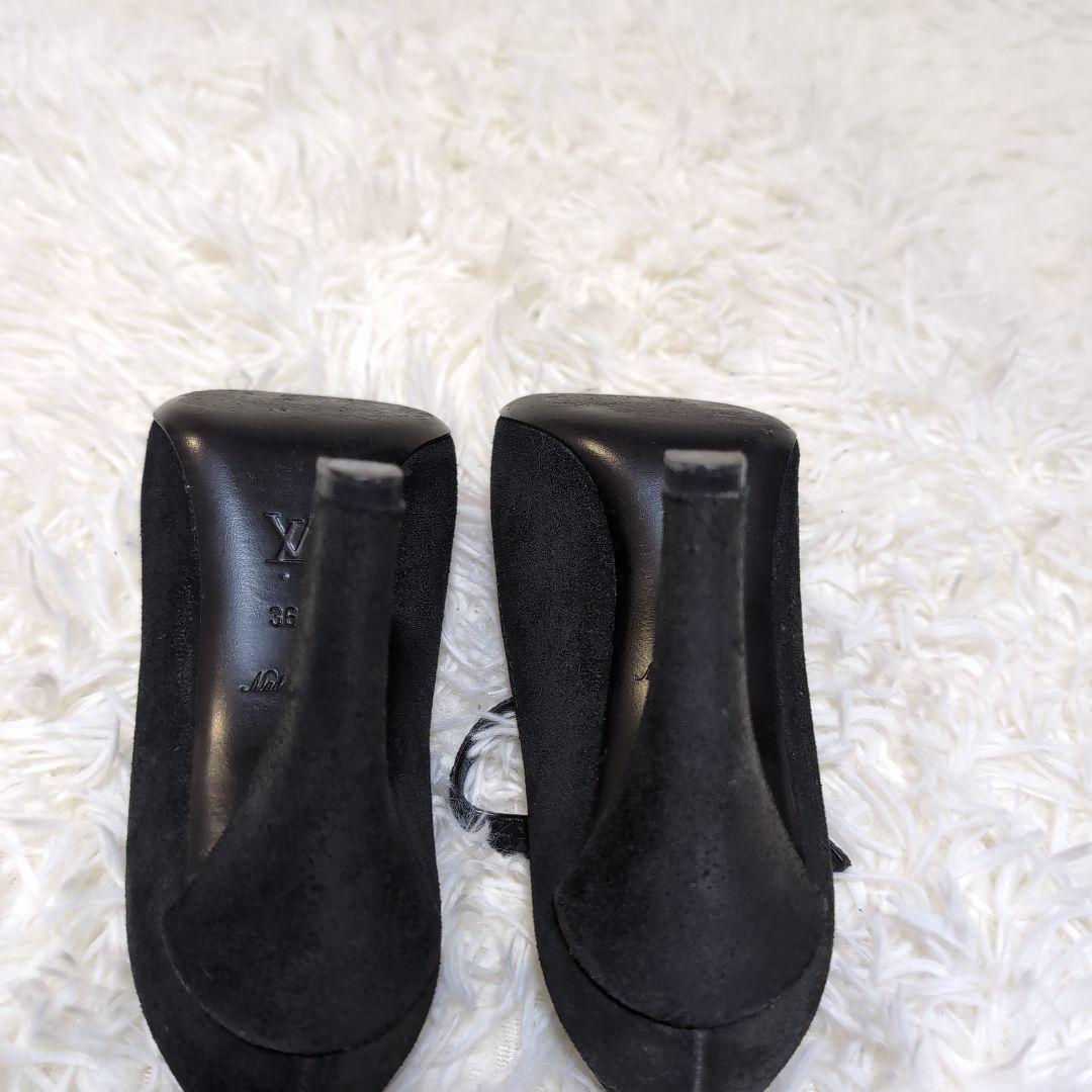 LOUIS VUITTON スエードレザー パンプス 36 1/2 23.5cm