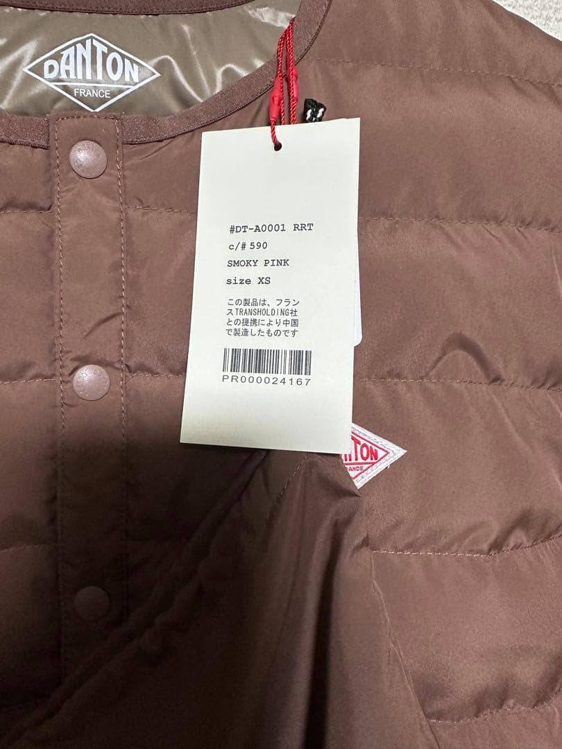 ジャケット・アウター DANTON CREWNECK INNER DOWN JACKET