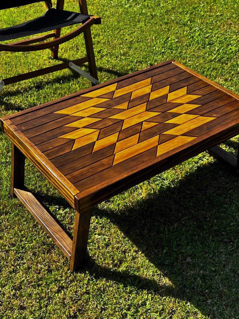 オルテガ　テーブル　キャンプ　ローテーブル折りたたみ（W×R）