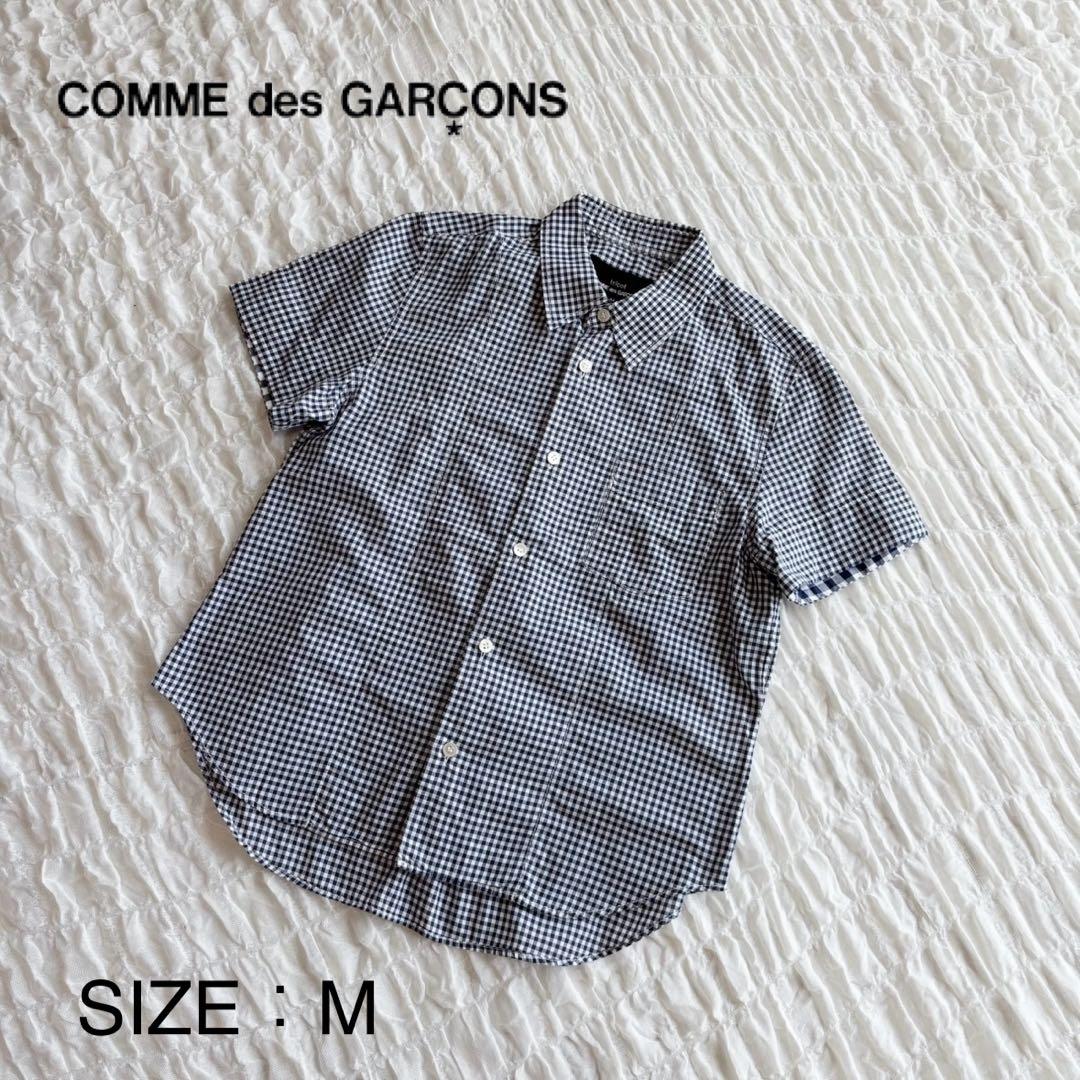 【美品】 コムデギャルソン ブラウス シャツ ギンガムチェック 半袖
