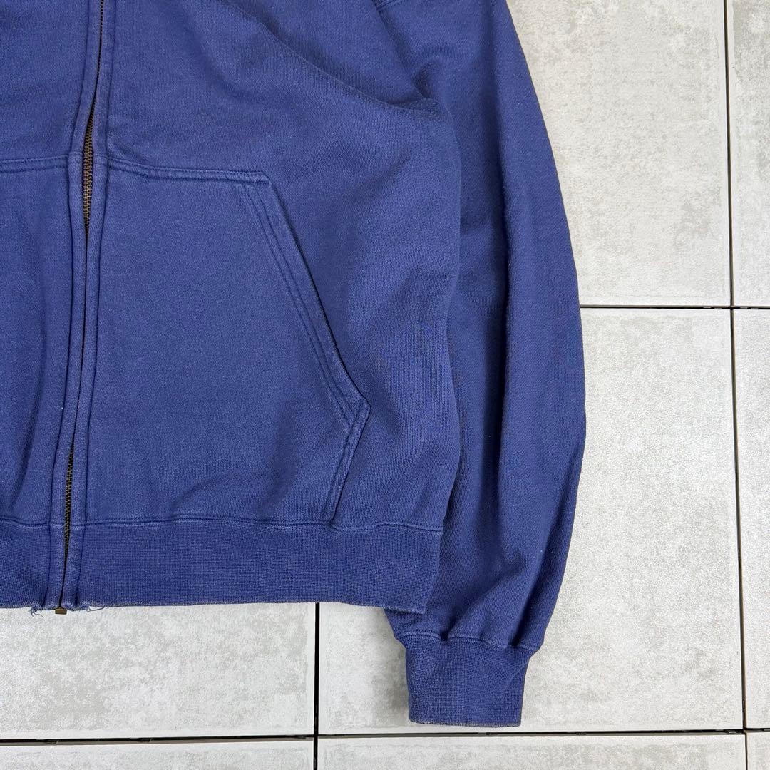 希少 90s NIKE ジップ パーカー スウェット ナイキ ネイビー
