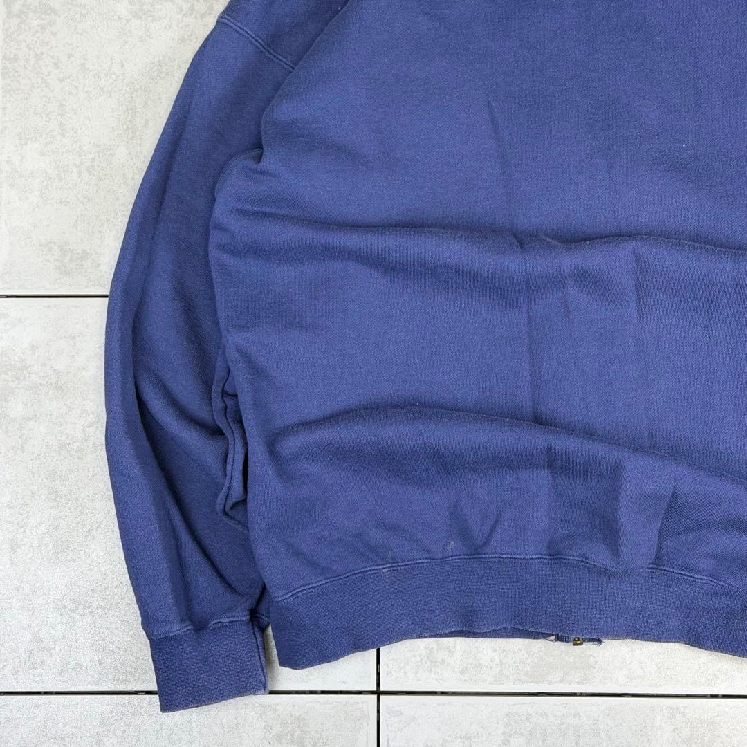 希少 90s NIKE ジップ パーカー スウェット ナイキ ネイビー