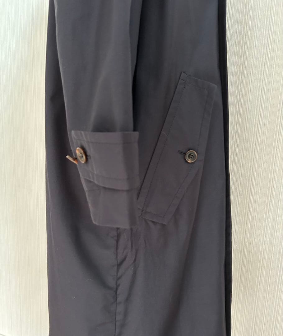 未使用タグ付 23区 ダブルブレスト トレンチコート 大きめ 48 ネイビー