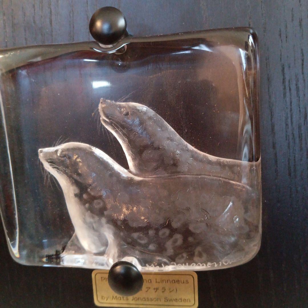 マッツジョナサン スウェーデン ゼニガタアザラシ 木製 壁掛け