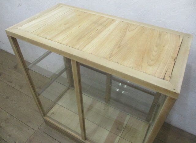 アンティークガラス棚