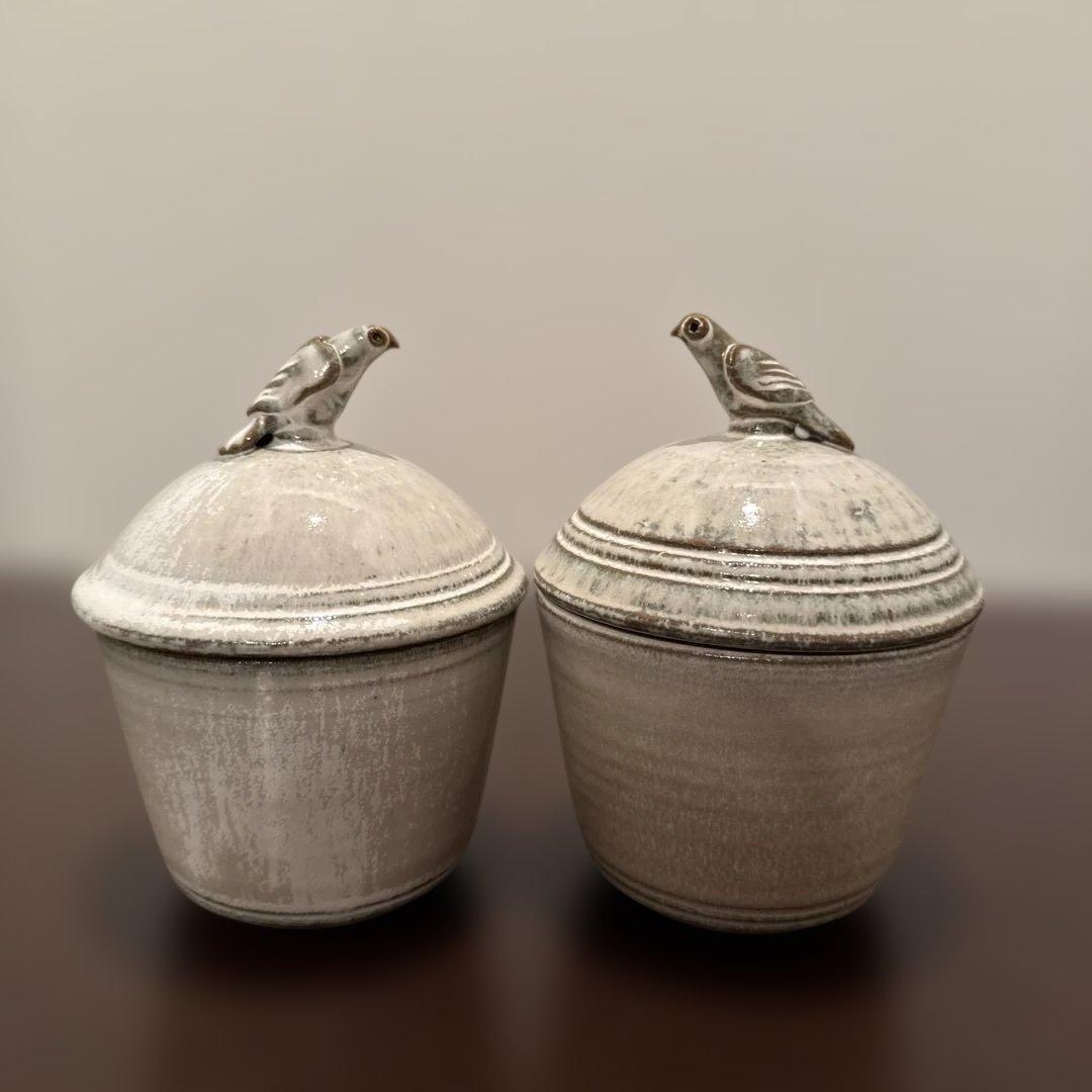 陶器蓋物深器　2客