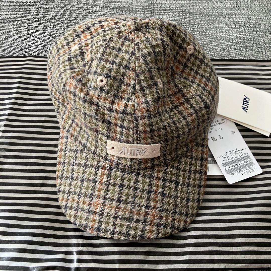 AUTRY チェック柄 ベースボールキャップ