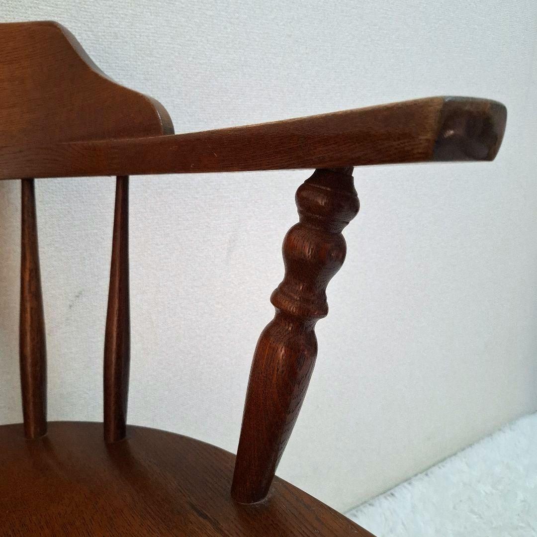 柏木工 かしわ 木製 背もたれ 肘掛け付き椅子 アームチェア