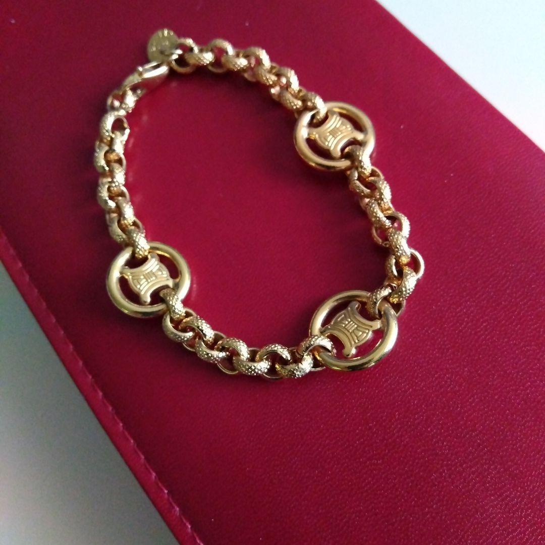 CELINE　マグナムチェーンブレスレット　ヴィンテージ